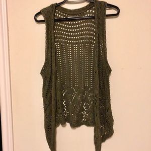 Olive Green Boho cardigan
